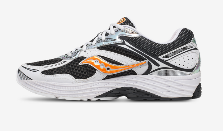 SAUCONY PROGRID OMNI 9 SPEED SHADES WHITE BLACK ORANGE