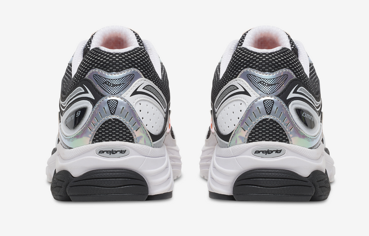 SAUCONY PROGRID OMNI 9 SPEED SHADES WHITE BLACK ORANGE