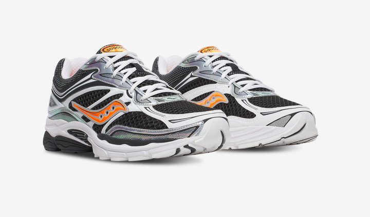 SAUCONY PROGRID OMNI 9 SPEED SHADES WHITE BLACK ORANGE