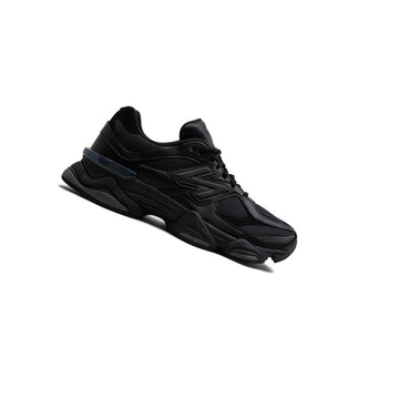 NEW BALANCE 9060 TRIPLE BLACK LEATHER — Stock