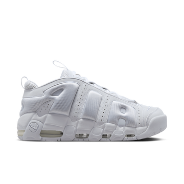 NIKE AIR MORE UPTEMPO LOW TRIPLE WHITE — Stock