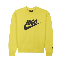 NIKE X NIGO NRG FLEECE CREW SWEATSHIRT YELLOW