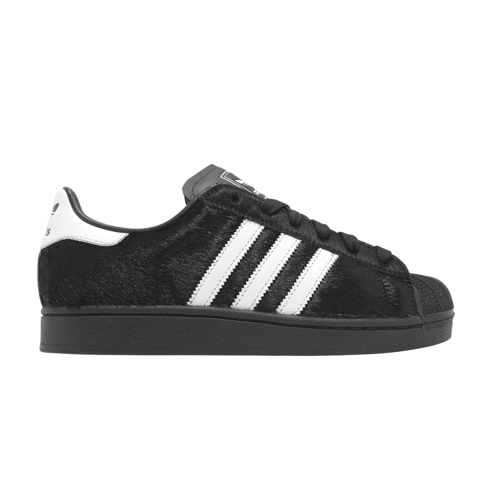ADIDAS SUPERSTAR II BLACK PONYHAIR (WOMEN&