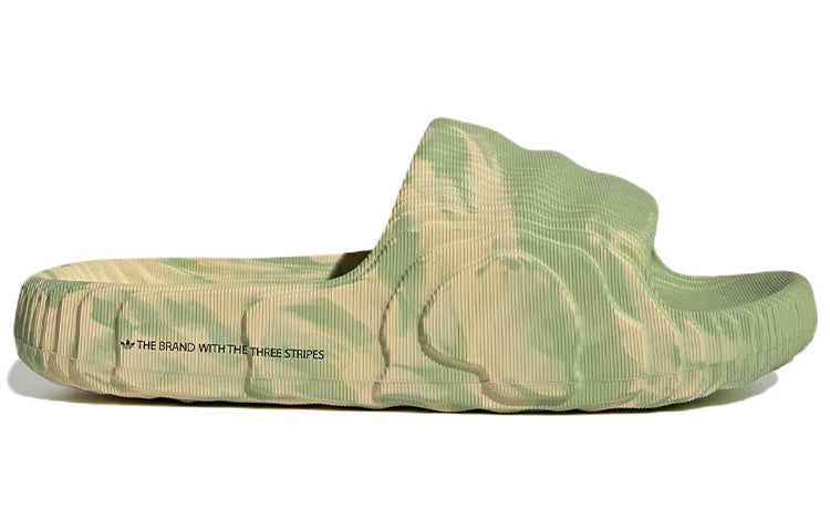 ADIDAS ADILETTE 22 SLIDES MAGIC LIME ST DESERT SAND