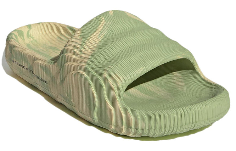 ADIDAS ADILETTE 22 SLIDES MAGIC LIME ST DESERT SAND