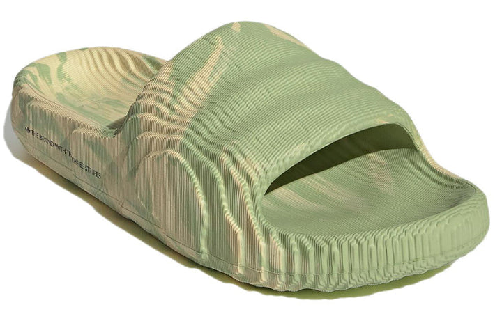 ADIDAS ADILETTE 22 SLIDES MAGIC LIME ST DESERT SAND