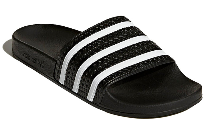 ADIDAS ADILETTE BLACK WHITE