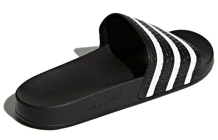ADIDAS ADILETTE BLACK WHITE