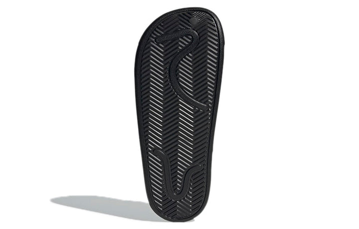 ADIDAS ADILETTE CLOGS CORE BLACK CLOUD WHITE