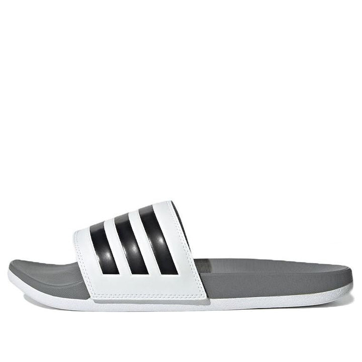 ADIDAS ADILETTE COMFORT SLIDES CLOUD WHITE CORE BLACK GREY THREE