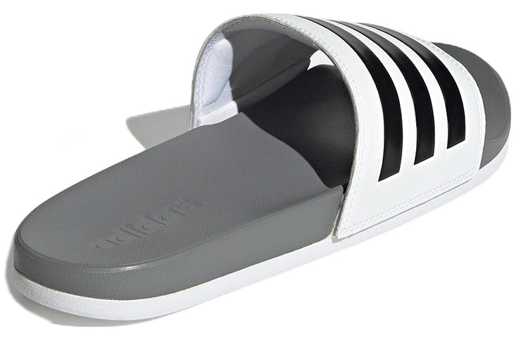 ADIDAS ADILETTE COMFORT SLIDES CLOUD WHITE CORE BLACK GREY THREE