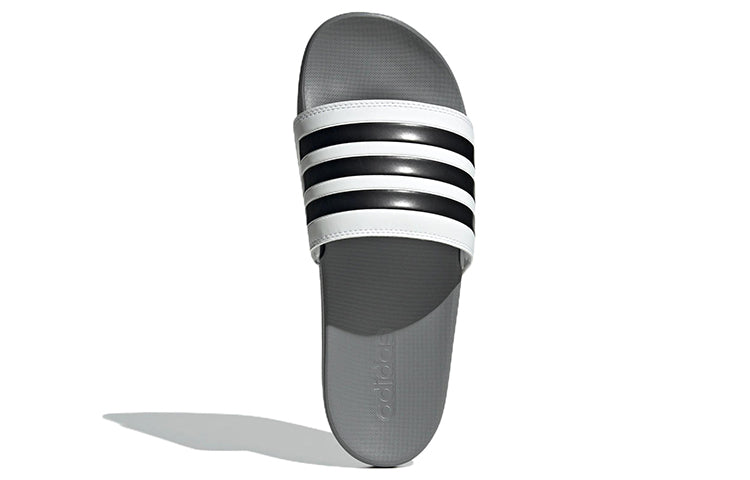 ADIDAS ADILETTE COMFORT SLIDES CLOUD WHITE CORE BLACK GREY THREE