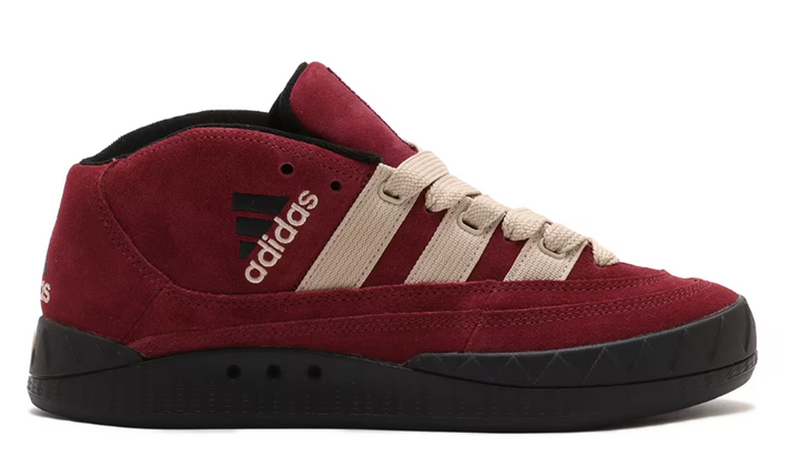 ADIDAS ADIMATIC MID MAROON WONDER BEIGE CORE BLACK