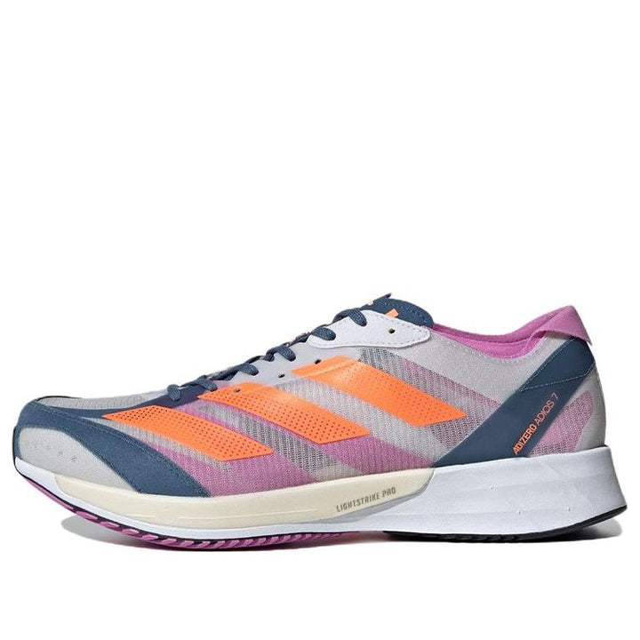 ADIDAS ADIZERO ADIOS 7 DASH GREY SOLAR ORANGE WONDER STEEL