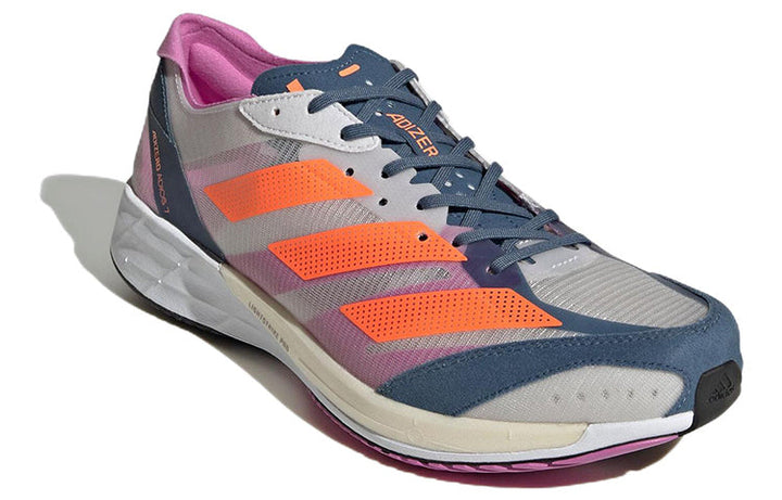 ADIDAS ADIZERO ADIOS 7 DASH GREY SOLAR ORANGE WONDER STEEL