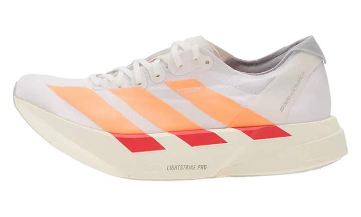 ADIDAS ADIZERO ADIOS PRO 4 WHITE BEAM ORANGE RED WOMENS