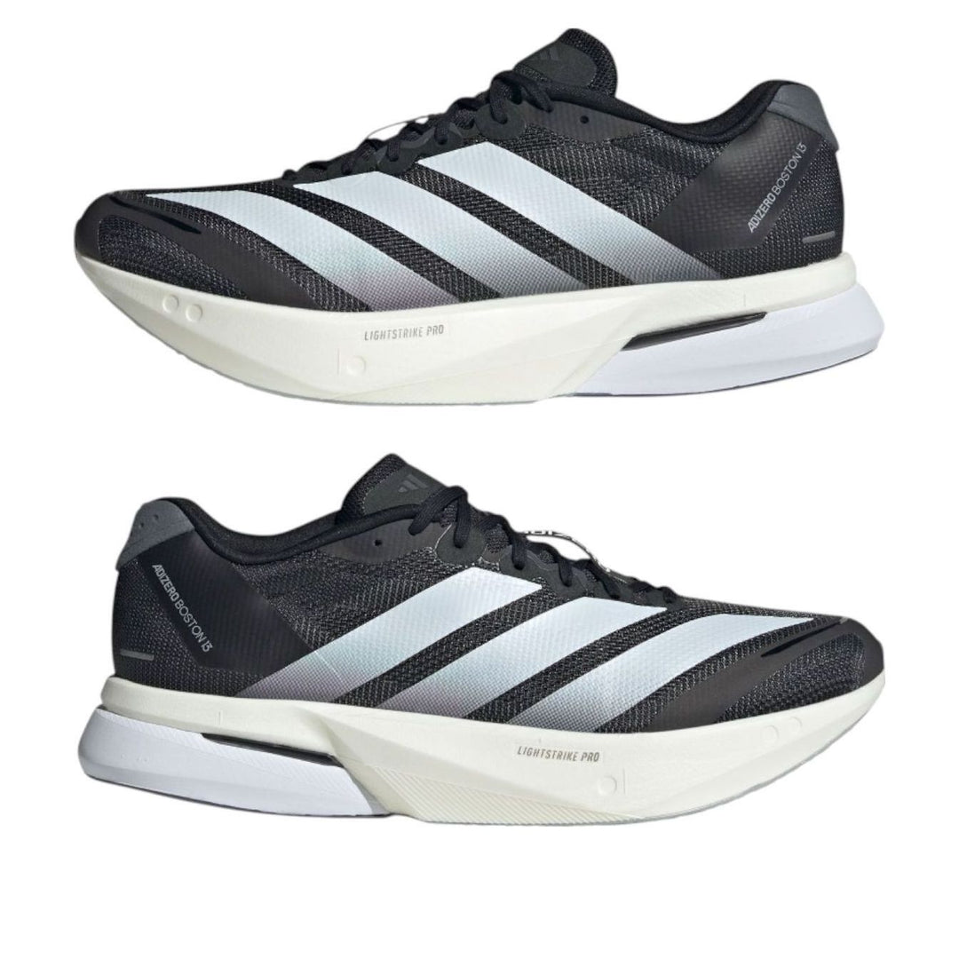 ADIDAS ADIZERO BOSTON 13 CORE BLACK CLOUD WHITE GREY FIVE