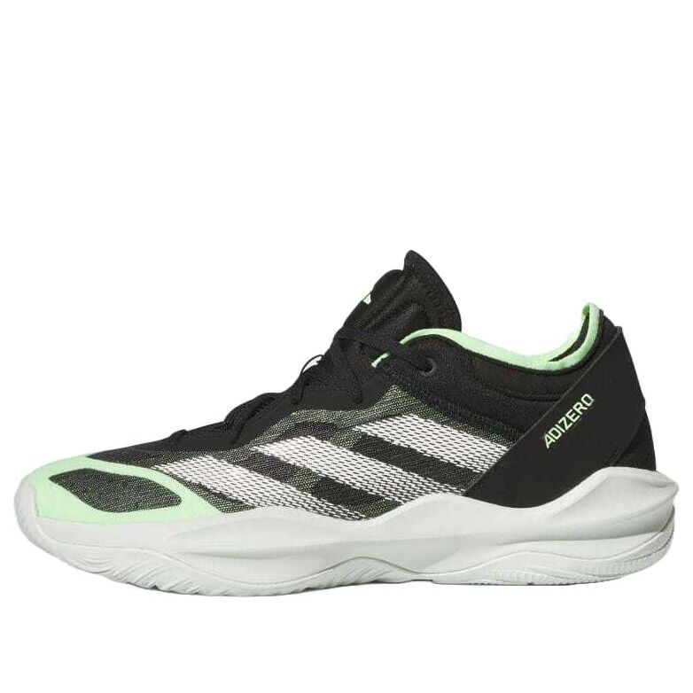ADIDAS ADIZERO SELECT 2.0 LOW CORE BLACK CLOUD WHITE GREEN SPARK