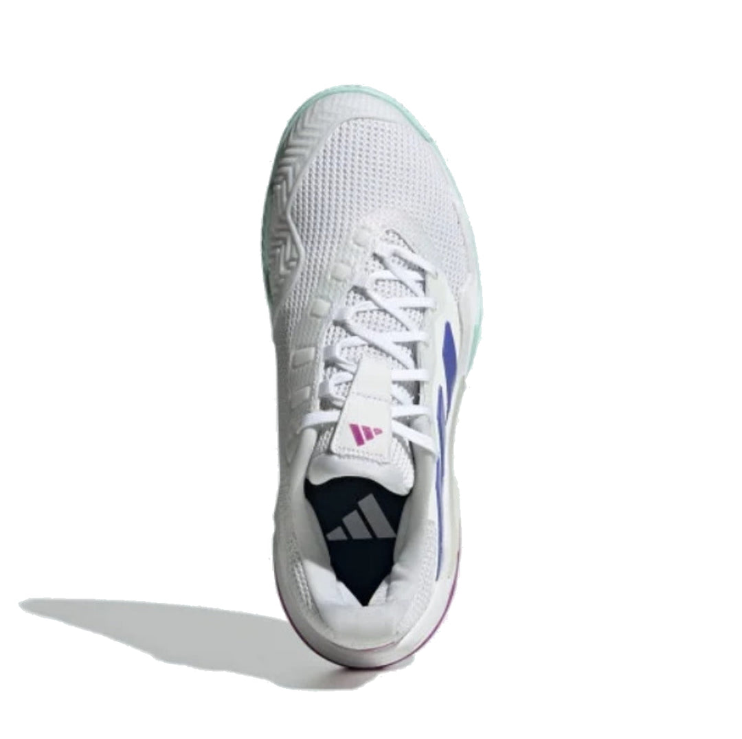 ADIDAS BARRICADE 13 CLOUD WHITE COBALT BLUE PURPLE BURST WOMENS