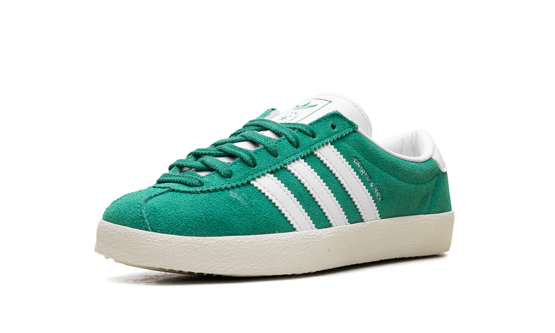 ADIDAS BLANC SPORTY &amp; RICH COURT GREEN WOMENS