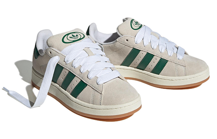 ADIDAS CAMPUS 00S CRYSTAL WHITE DARK GREEN WOMENS