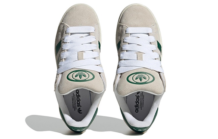 ADIDAS CAMPUS 00S CRYSTAL WHITE DARK GREEN WOMENS