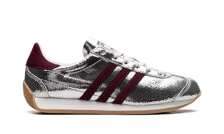 ADIDAS COUNTRY OG SILVER METALLIC MAROON WOMENS