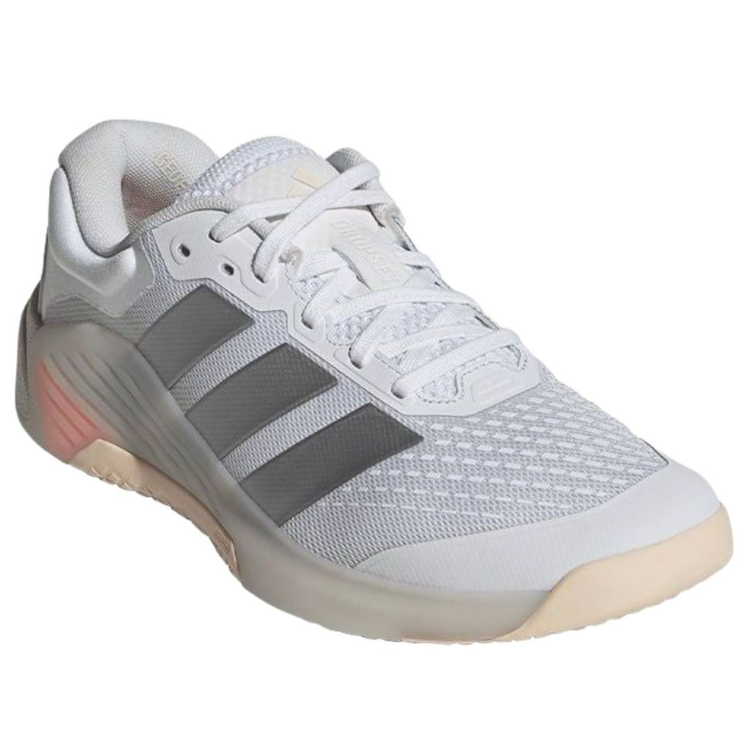ADIDAS DROPSET 4 POWER WHITE SILVER METALLIC LUCID ORANGE WOMENS