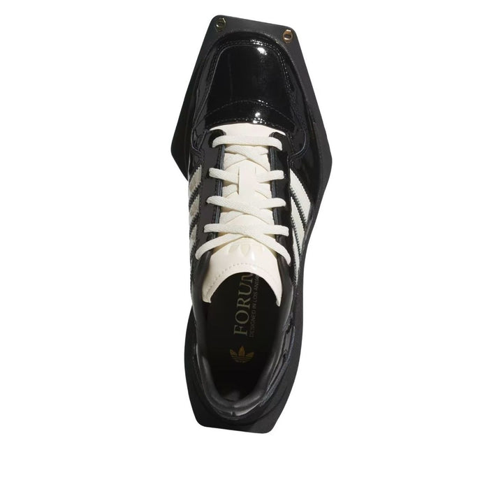 ADIDAS FORUM CUBISM BLACK WHITE PATENT WOMENS
