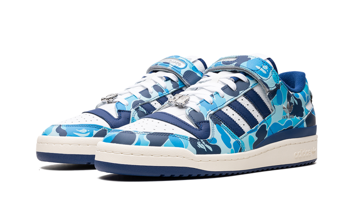 ADIDAS FORUM LOW X BAPE 30TH ANNIVERSARY BLUE