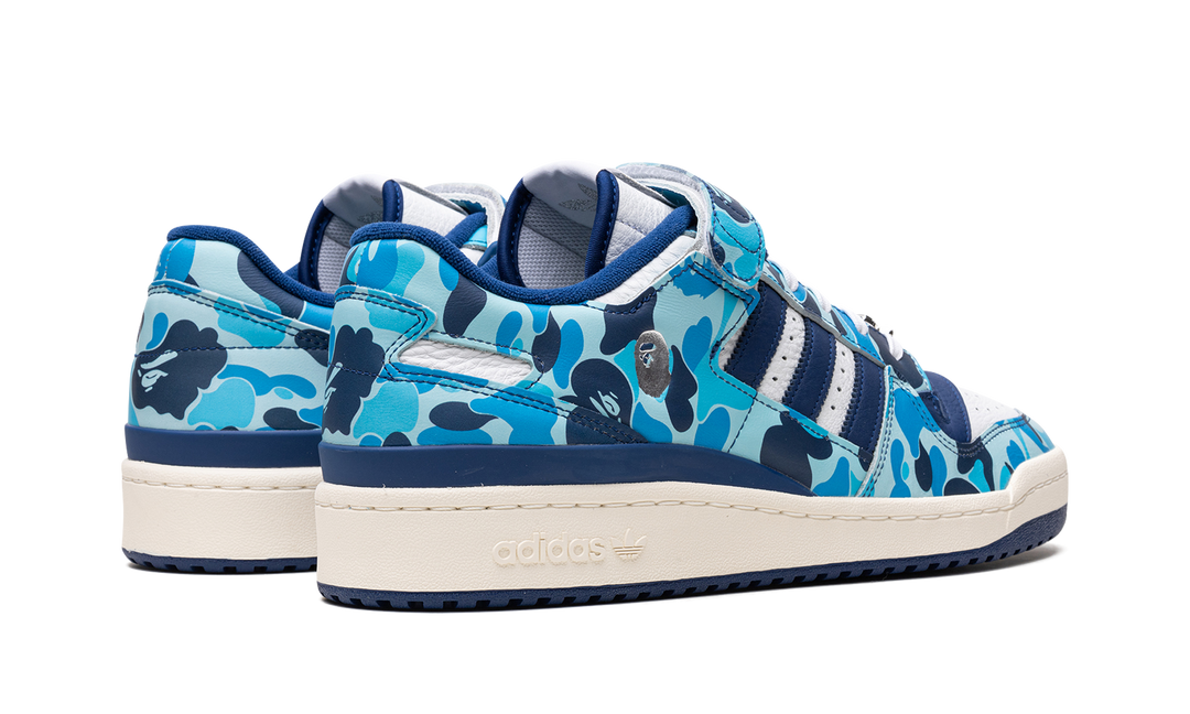 ADIDAS FORUM LOW X BAPE 30TH ANNIVERSARY BLUE