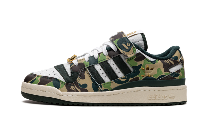ADIDAS FORUM LOW X BAPE 30TH ANNIVERSARY GREEN — Stock 