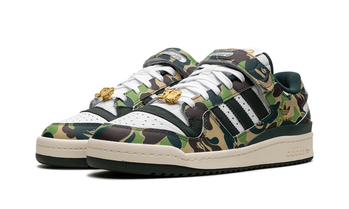 ADIDAS FORUM LOW X BAPE 30TH ANNIVERSARY GREEN — Stock 