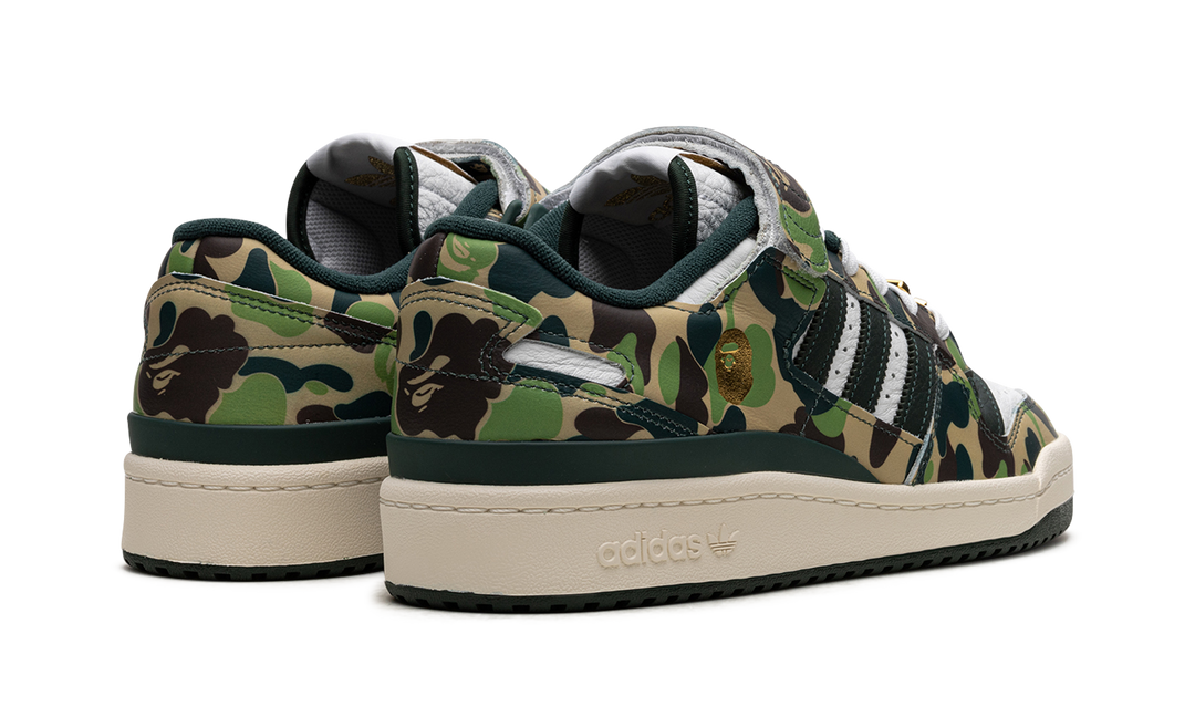 ADIDAS FORUM LOW X BAPE 30TH ANNIVERSARY GREEN — Stock 