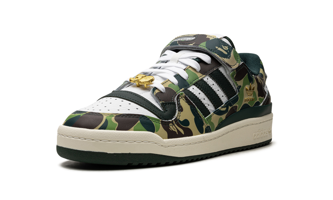 ADIDAS FORUM LOW X BAPE 30TH ANNIVERSARY GREEN — Stock 