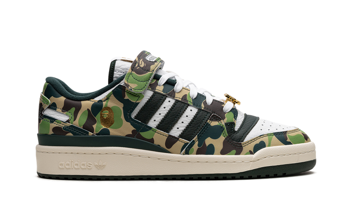 ADIDAS FORUM LOW X BAPE 30TH ANNIVERSARY GREEN — Stock 