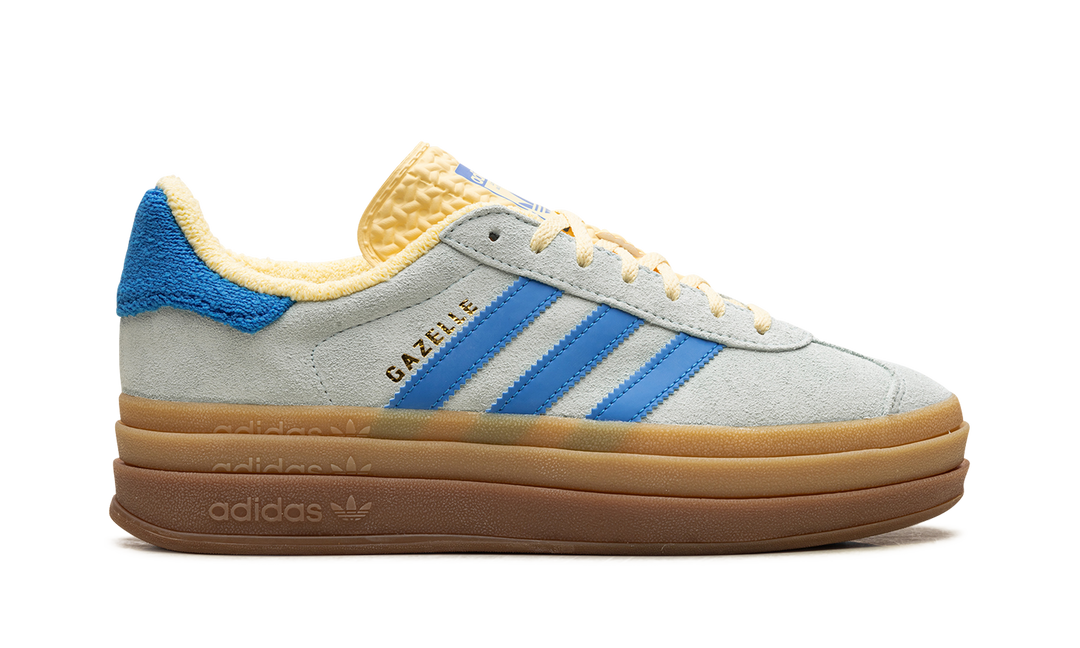 ADIDAS GAZELLE BOLD ALMOST BLUE YELLOW WOMENS
