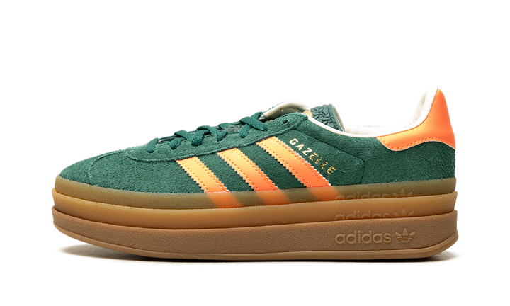 ADIDAS GAZELLE BOLD COLLEGIATE GREEN SIGNAL CORAL CREAM WHITE GS