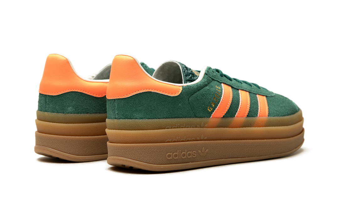 ADIDAS GAZELLE BOLD COLLEGIATE GREEN SIGNAL CORAL CREAM WHITE GS