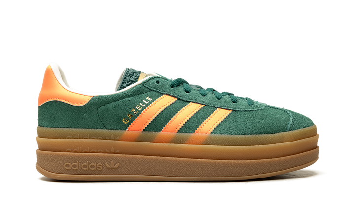 ADIDAS GAZELLE BOLD COLLEGIATE GREEN SIGNAL CORAL CREAM WHITE GS