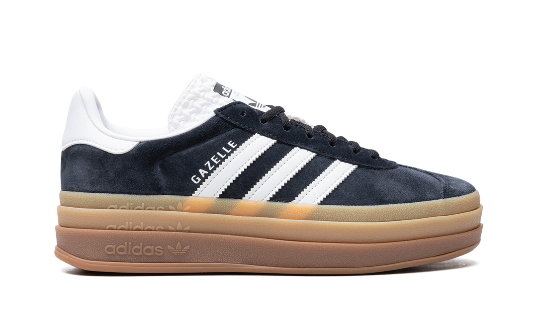 ADIDAS GAZELLE BOLD CORE BLACK WHITE GUM WOMENS
