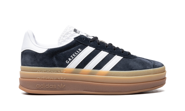 ADIDAS GAZELLE BOLD CORE BLACK WHITE GUM WOMENS