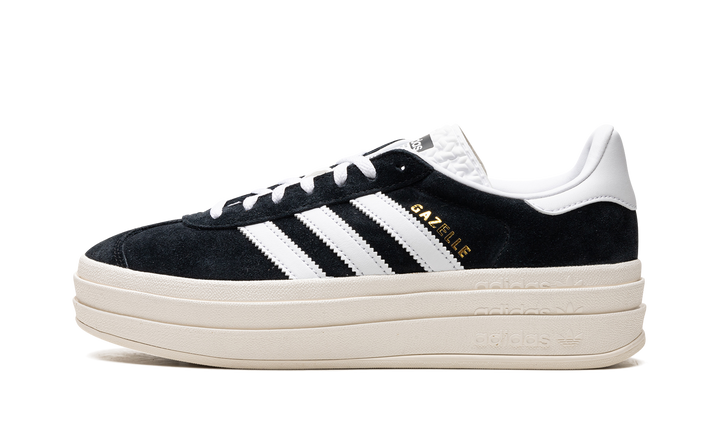 ADIDAS GAZELLE BOLD CORE BLACK WHITE (WOMEN&