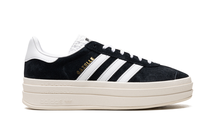 ADIDAS GAZELLE BOLD CORE BLACK WHITE (WOMEN&