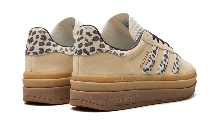 ADIDAS GAZELLE BOLD CREAM BLACK LEOPARD WOMENS