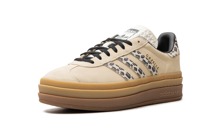 ADIDAS GAZELLE BOLD CREAM BLACK LEOPARD WOMENS