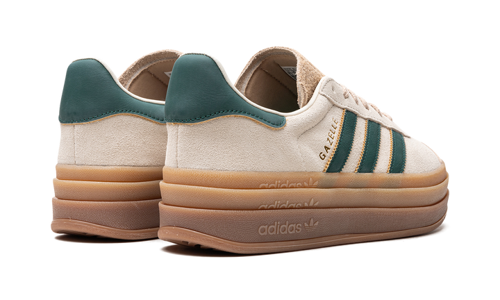 ADIDAS GAZELLE BOLD MAGIC BEIGE COLLEGIATE GREEN (WOMEN&
