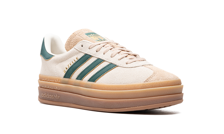 ADIDAS GAZELLE BOLD MAGIC BEIGE COLLEGIATE GREEN (WOMEN&