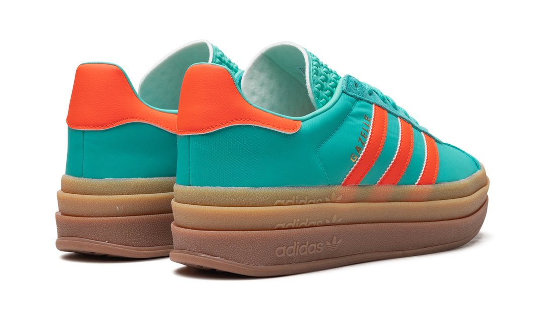 ADIDAS GAZELLE BOLD MINT RUSH IMPACT ORANGE WOMENS