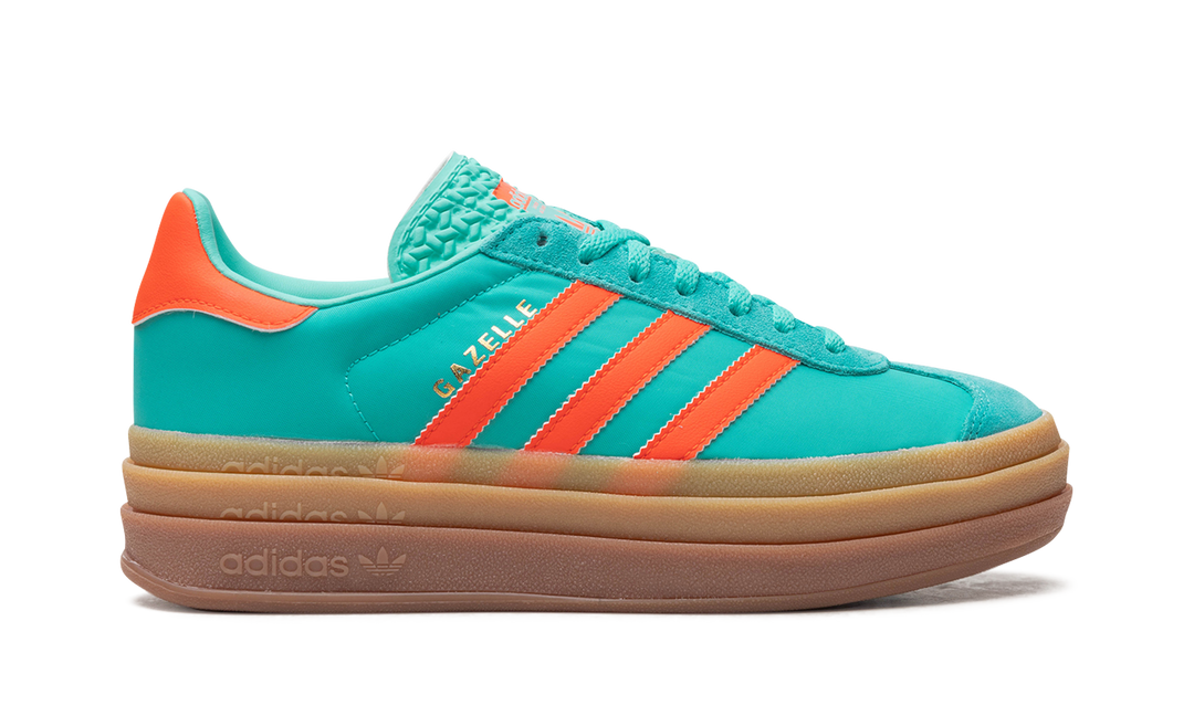 ADIDAS GAZELLE BOLD MINT RUSH IMPACT ORANGE WOMENS